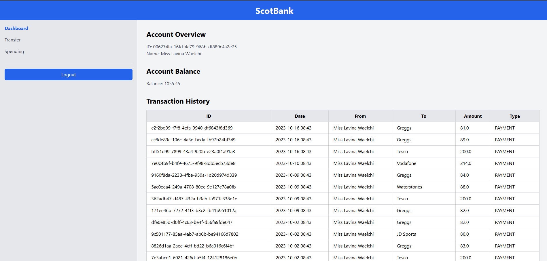 Scotbank Screenshot